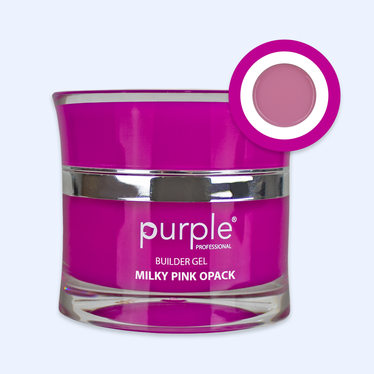 Gel Builder Milky Pink Opack - Purple