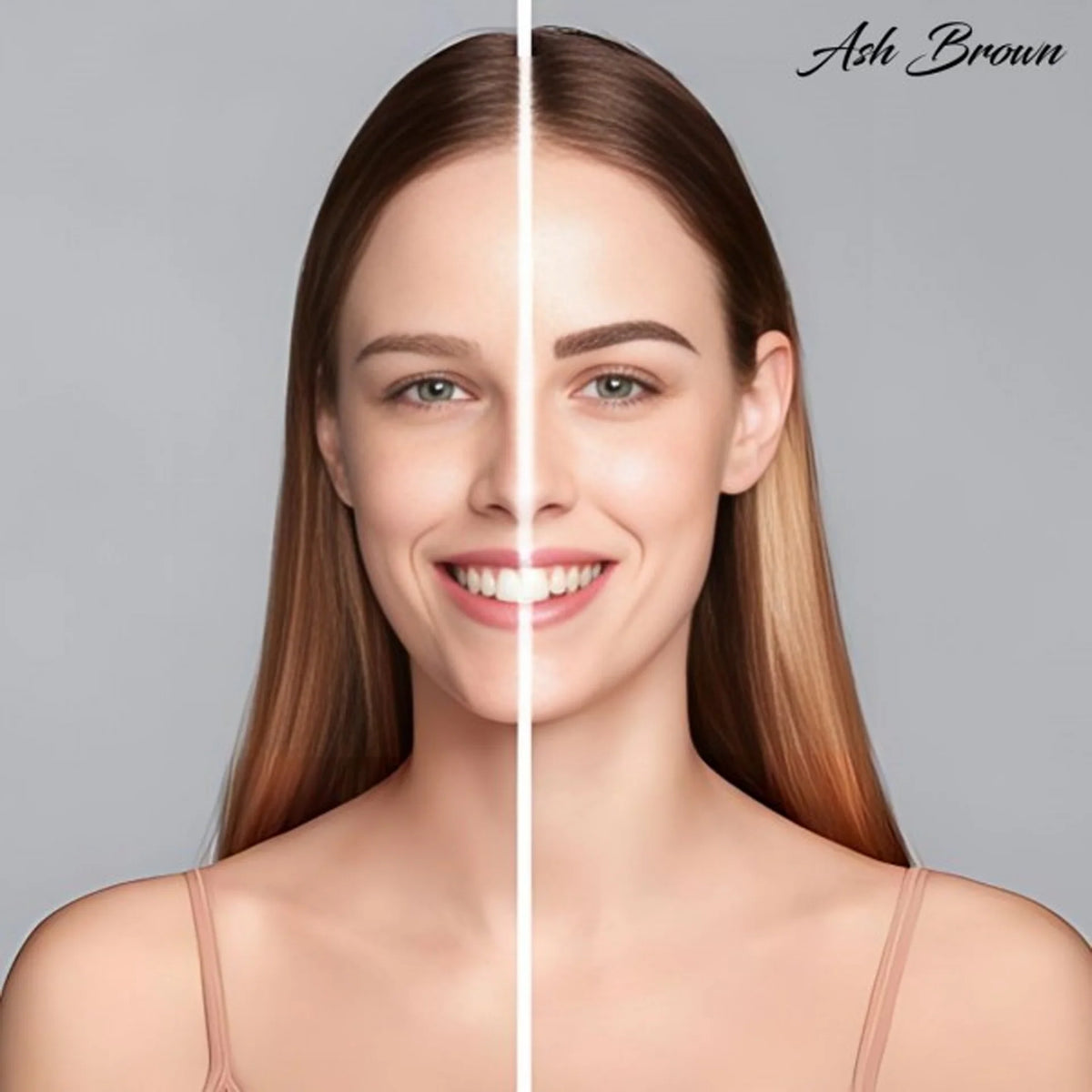RefectoCil Gel Base Ash Brown Intense Browns — resultado antes e depois nas sobrancelhas; SKU 05038