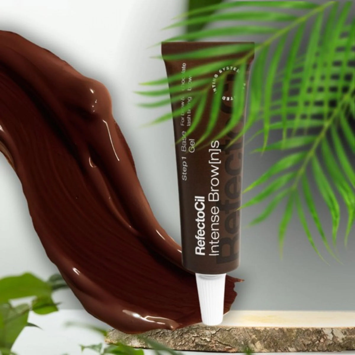 RefectoCil Gel Base Chocolate Brown Intense Browns — textura do gel Chocolate Brown; SKU 05037