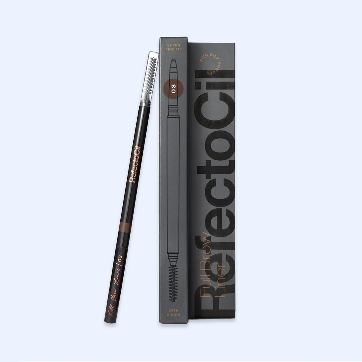 RefectoCil Lápis de Sobrancelhas 03 Castanho Escuro — lápis e embalagem na cor 03 Castanho Escuro; SKU 87260759