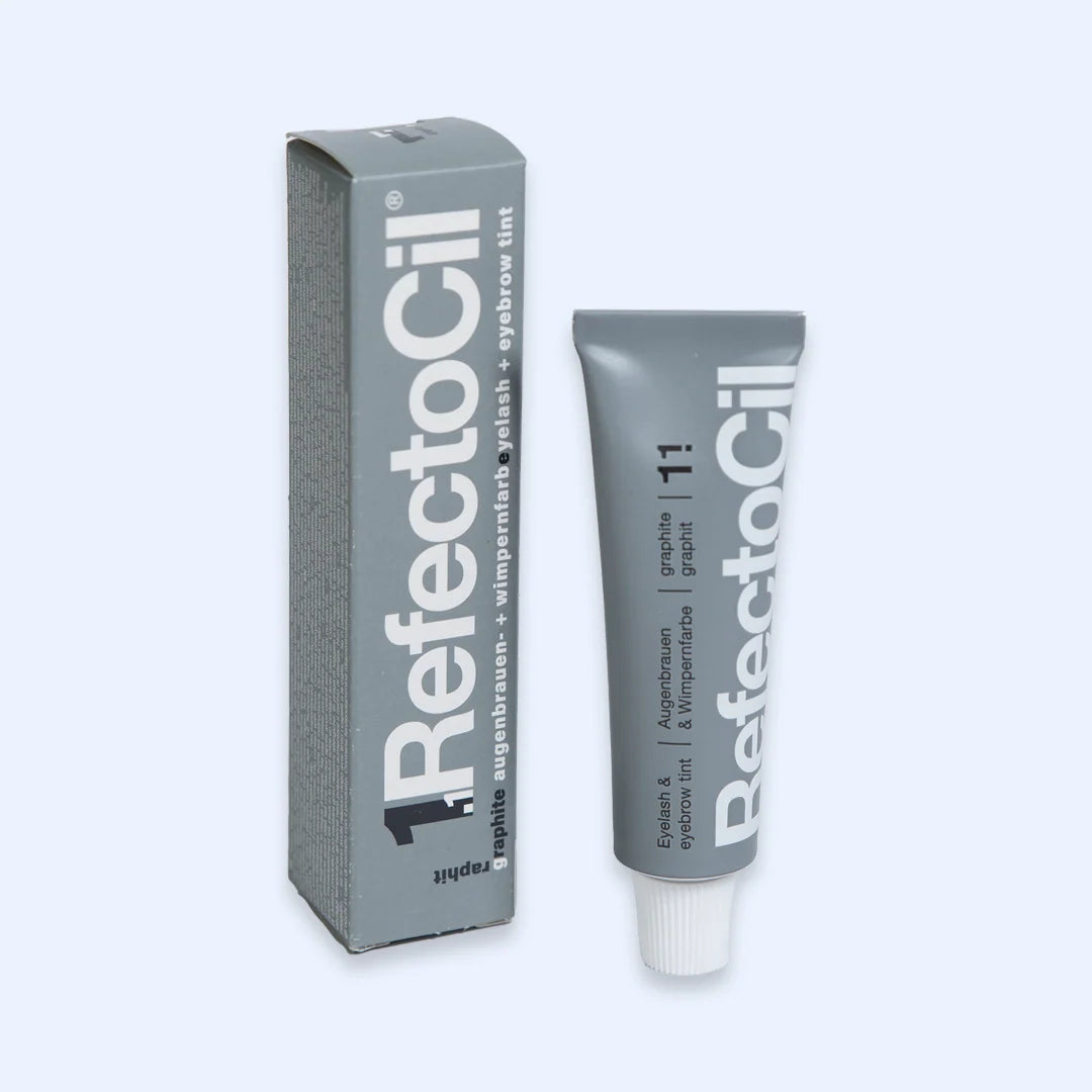 RefectoCil Tinta Nº 1,1 Graphite — tubo e caixa na cor Graphite; SKU PROD.2