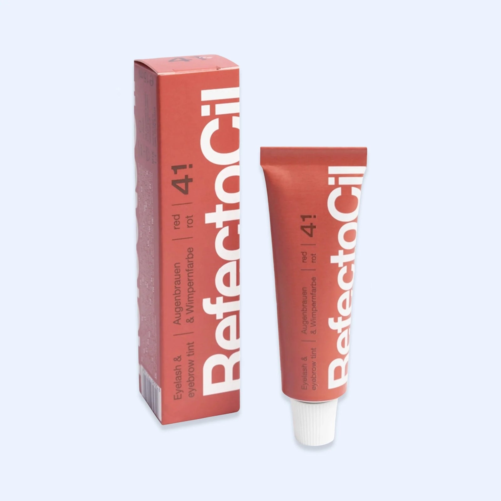 RefectoCil Tinta Nº 4,1 Red — tubo e caixa na cor Red; SKU PROD.8