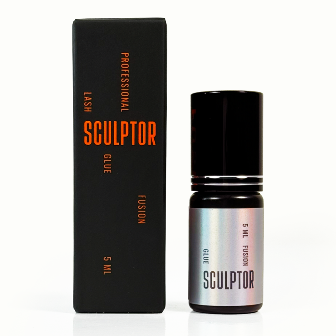 Cola Fusion Sculptor de 5 ml apresentada com a respetiva caixa