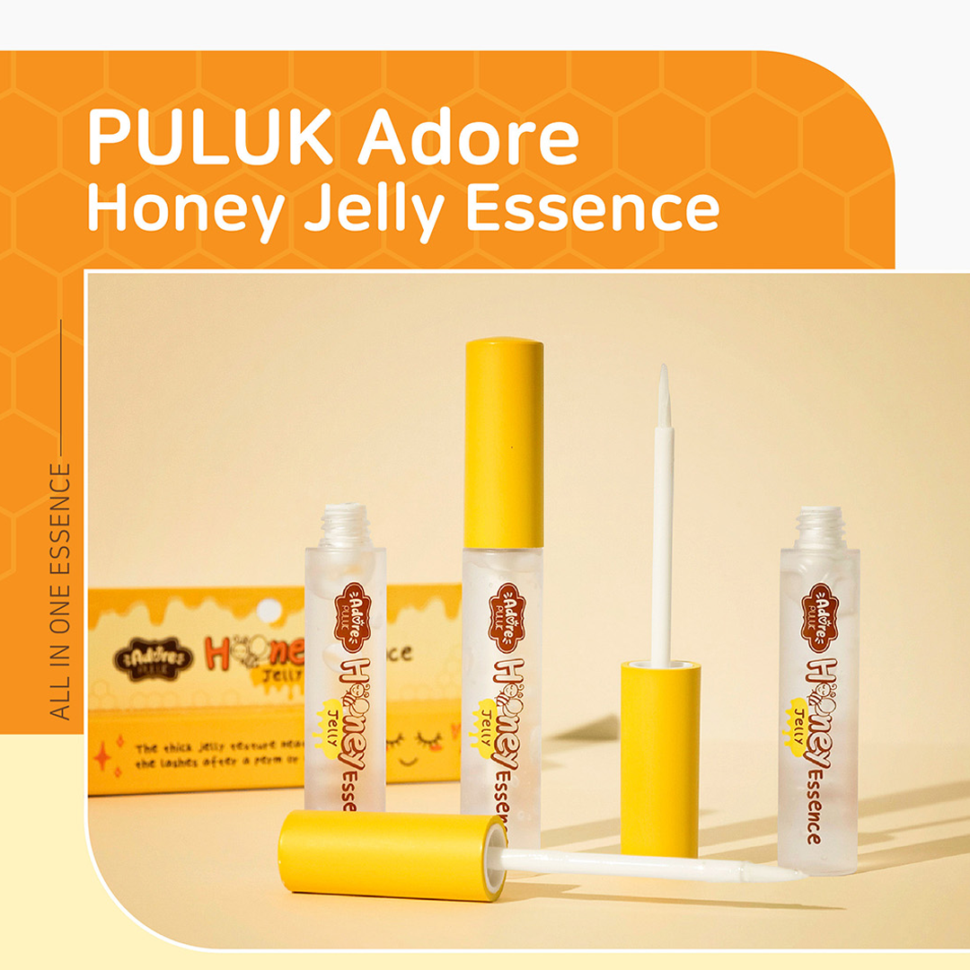 Sérum Lifting Coreano - Puluk Adore Honey Jelly Essence — detalhe do produto; SKU COECPU00012