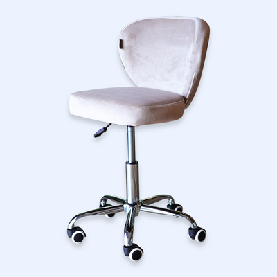 Shell Chair FB Comfy Bege com pes prateados