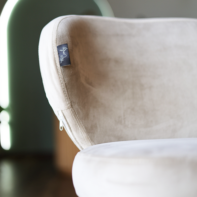 Shell Chair FB Comfy Bege vista frontal