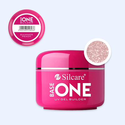 Gel Base One Shimmer Peach - Silcare