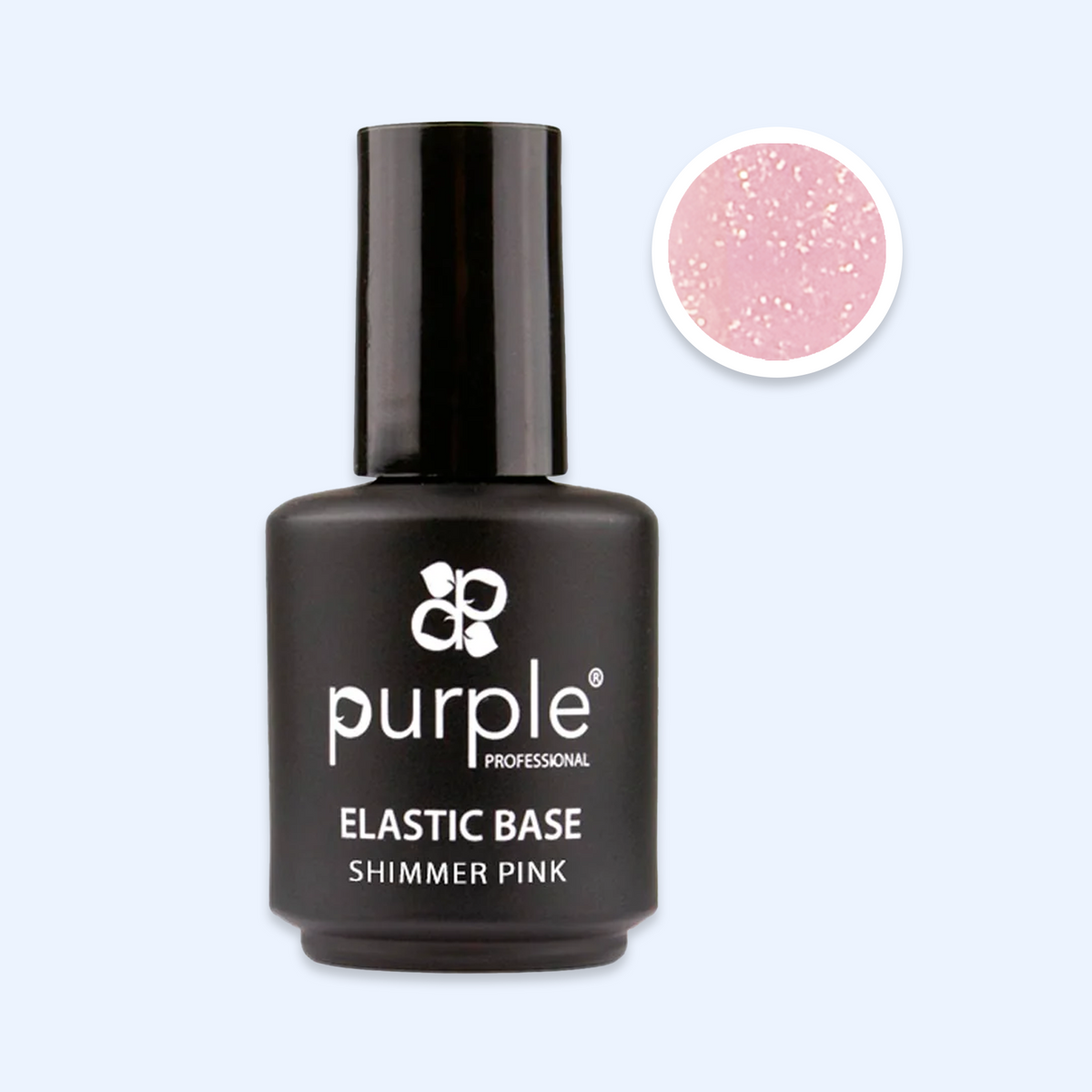 Elastic Base Purple - Shimmer Pink