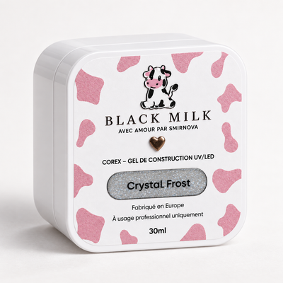 Gel Construtor Corex Crystal Frost Black Milk, embalagem