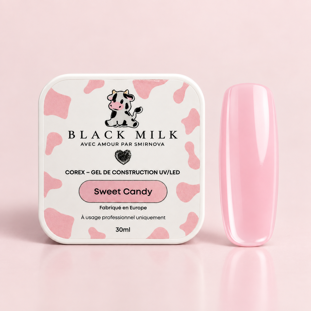 Gel Construtor Corex Sweet Candy Black Milk, textura e acabamento