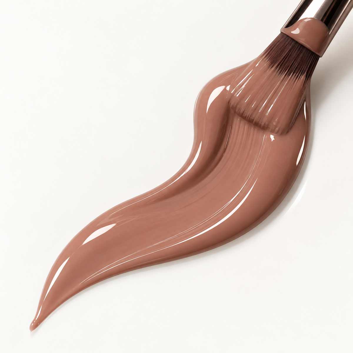 Liquid Polygel Velvet Mocha Black Milk, textura e acabamento
