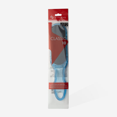 Lima de Pedicure Plástico CLASSIC 10 TYPE 2 80/120 Staleks — embalagem oficial; SKU AC 10/2