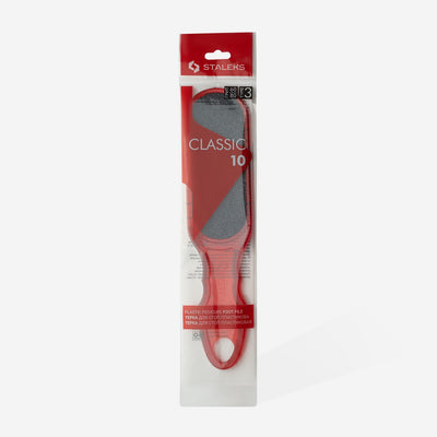 Lima de Pedicure Plástico CLASSIC 10 TYPE 3 60/80 Staleks — embalagem oficial; SKU AC 10/3