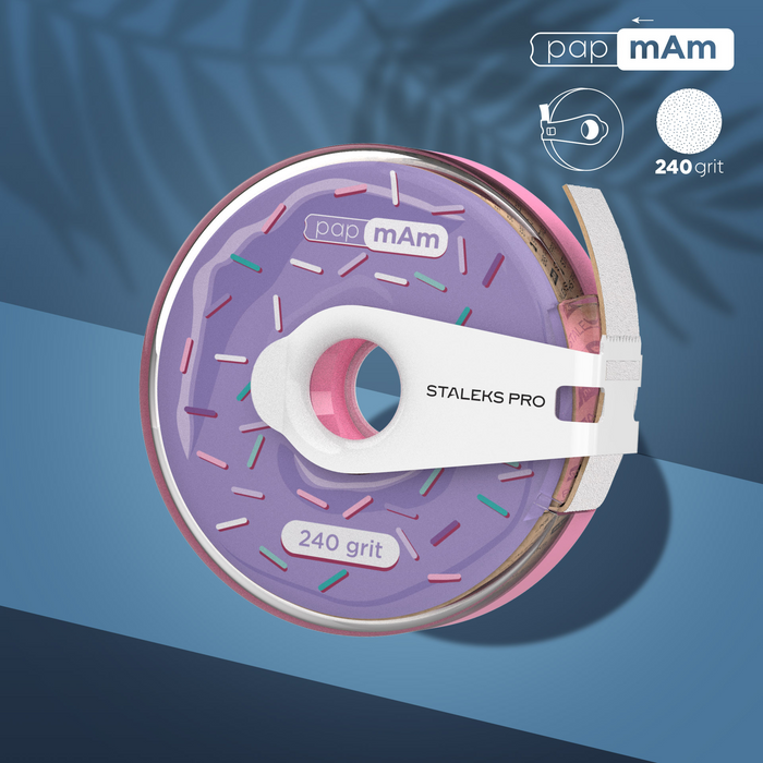 Donut + Lixa Descartável papmAm Staleks EXPERT 20 Staleks — variante ou detalhe 8 do produto; SKU ATC-100W / ATC-150W / ATC-180W / ATC-240W