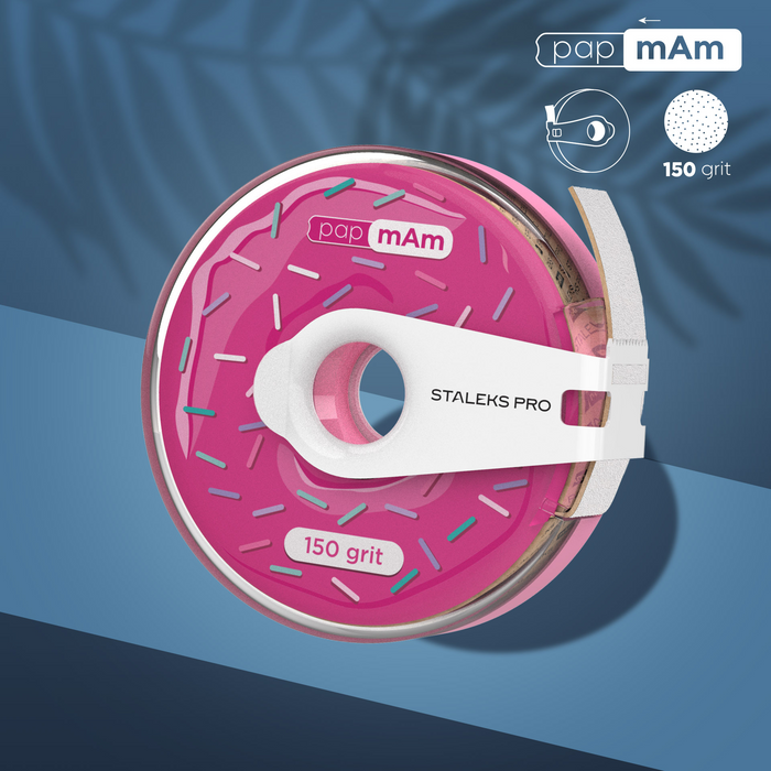 Donut + Lixa Descartável papmAm Staleks EXPERT 20 Staleks — vista adicional do produto; SKU ATC-100W / ATC-150W / ATC-180W / ATC-240W