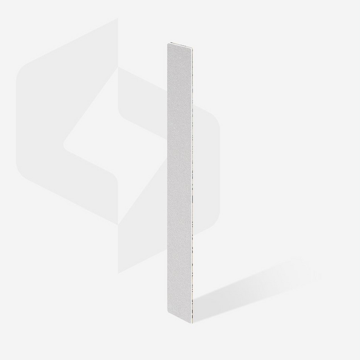 Lixa Descartável papmAm Staleks Soft (espuma macia) EXPERT 20 Staleks — detalhe técnico do produto; SKU DFCE-20-100/25W / DFCE-20-150/25W / DFCE-20-180/25W / DFCE-20-240/25W