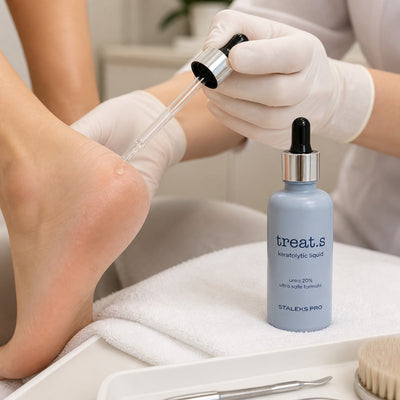 Tratamento Queratolítico Staleks treat.s 50 ml Staleks — em utilização; SKU KT-50