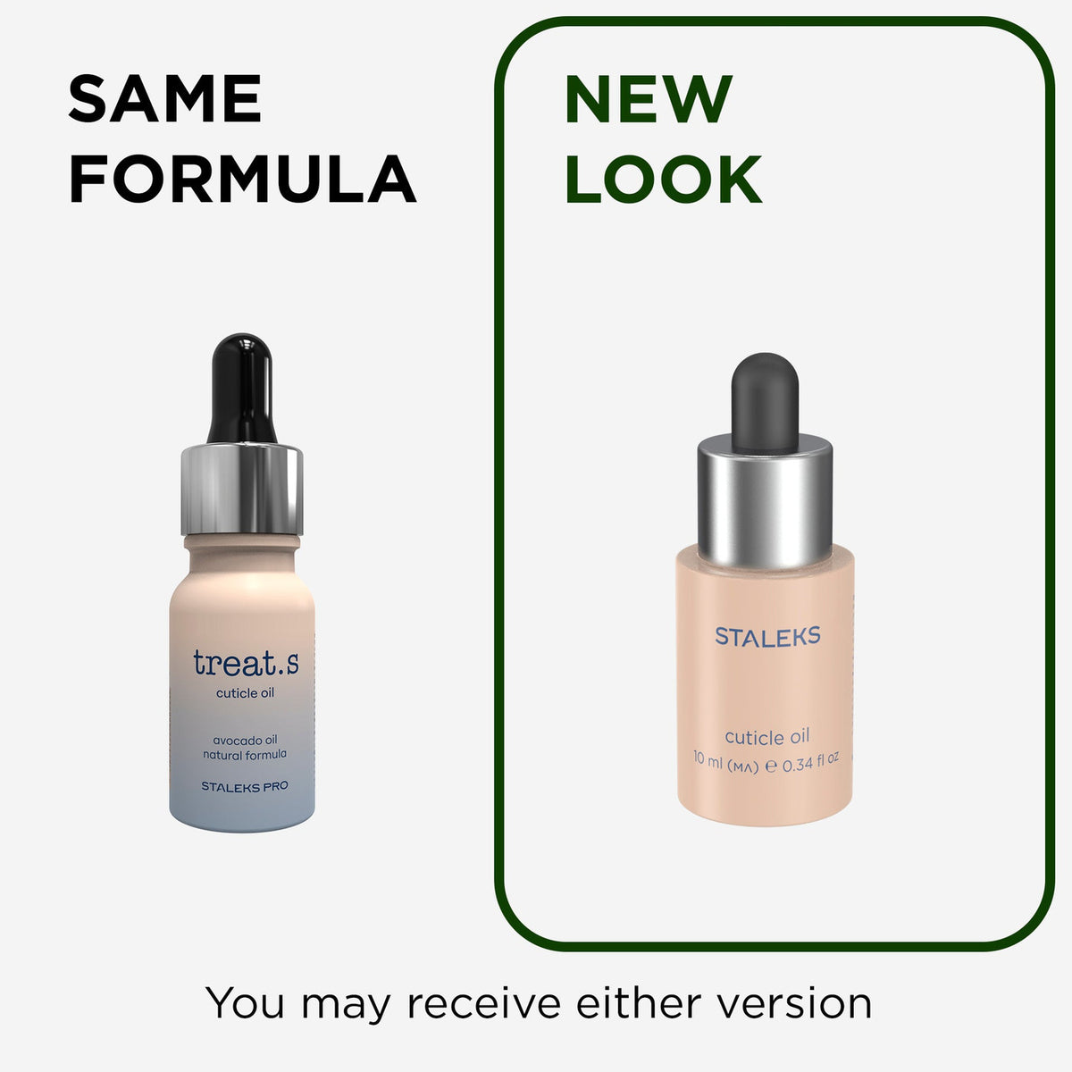 Óleo para unhas e cutículas Staleks treat.s 10ml Staleks — informação oficial sobre mudança de embalagem; SKU NOT-10
