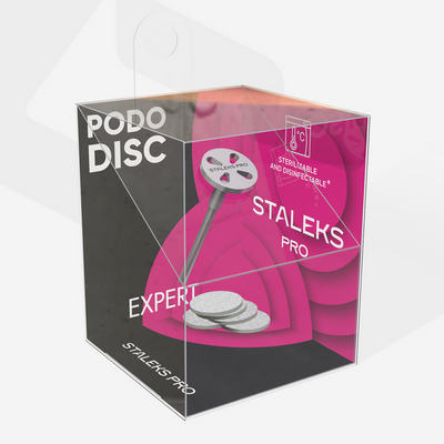 Kit Pedicure PODODISC XS EXPERT 10 mm Staleks — vista complementar do produto; SKU PDset-10