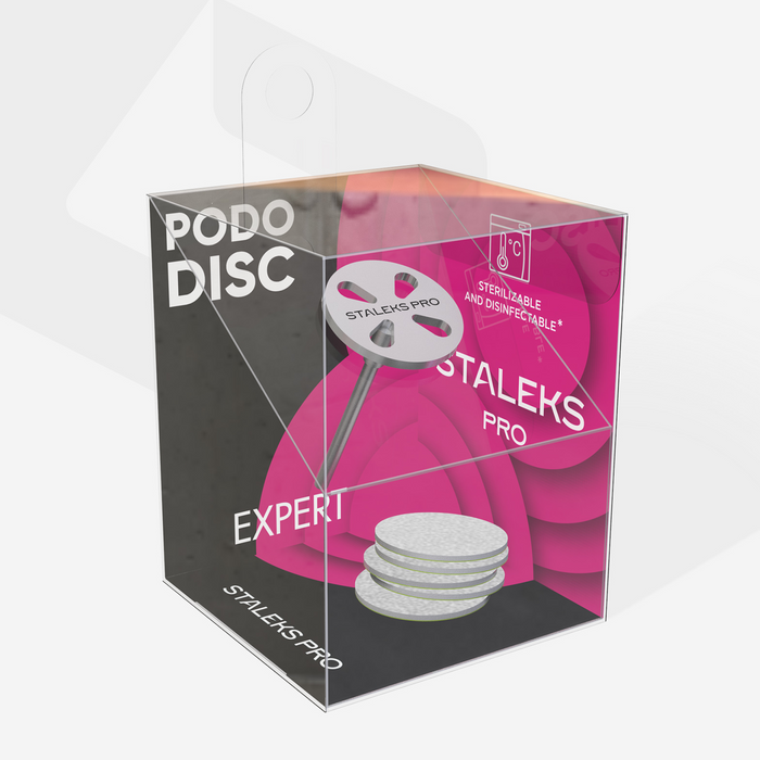 Kit Pedicure PODODISC S EXPERT 15 mm Staleks — vista complementar do produto; SKU PDset-15