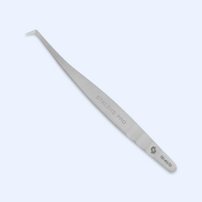 Pinça para Extensão de Pestanas EXPERT 40 TYPE 12 Staleks — vista principal do produto; SKU TE-40/12