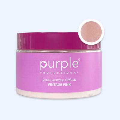 Queen Acrylic Powder Vintage Pink - Purple