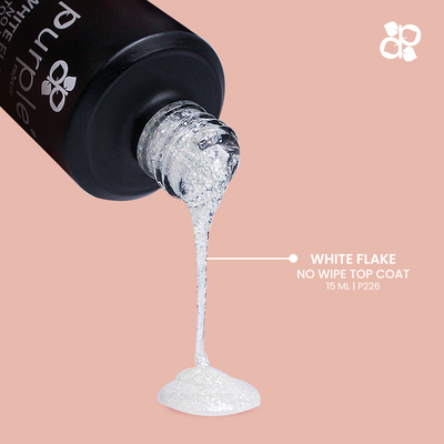 White Flake No Wipe Top Coat 15ml