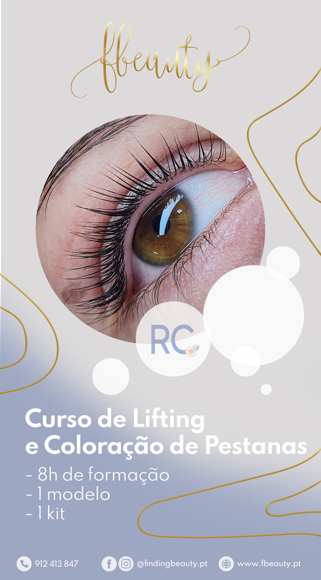 Curso de Lifting e Coloração de Pestanas (Inscrição)