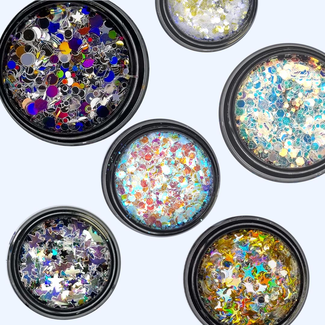 Conjunto Party Time - 6 glitters