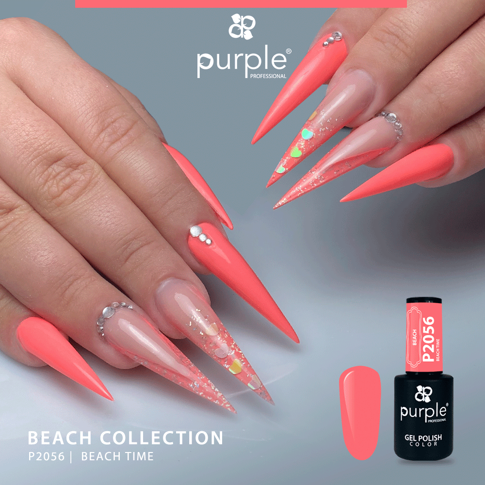 Verniz Gel Purple - Beach Time P2056