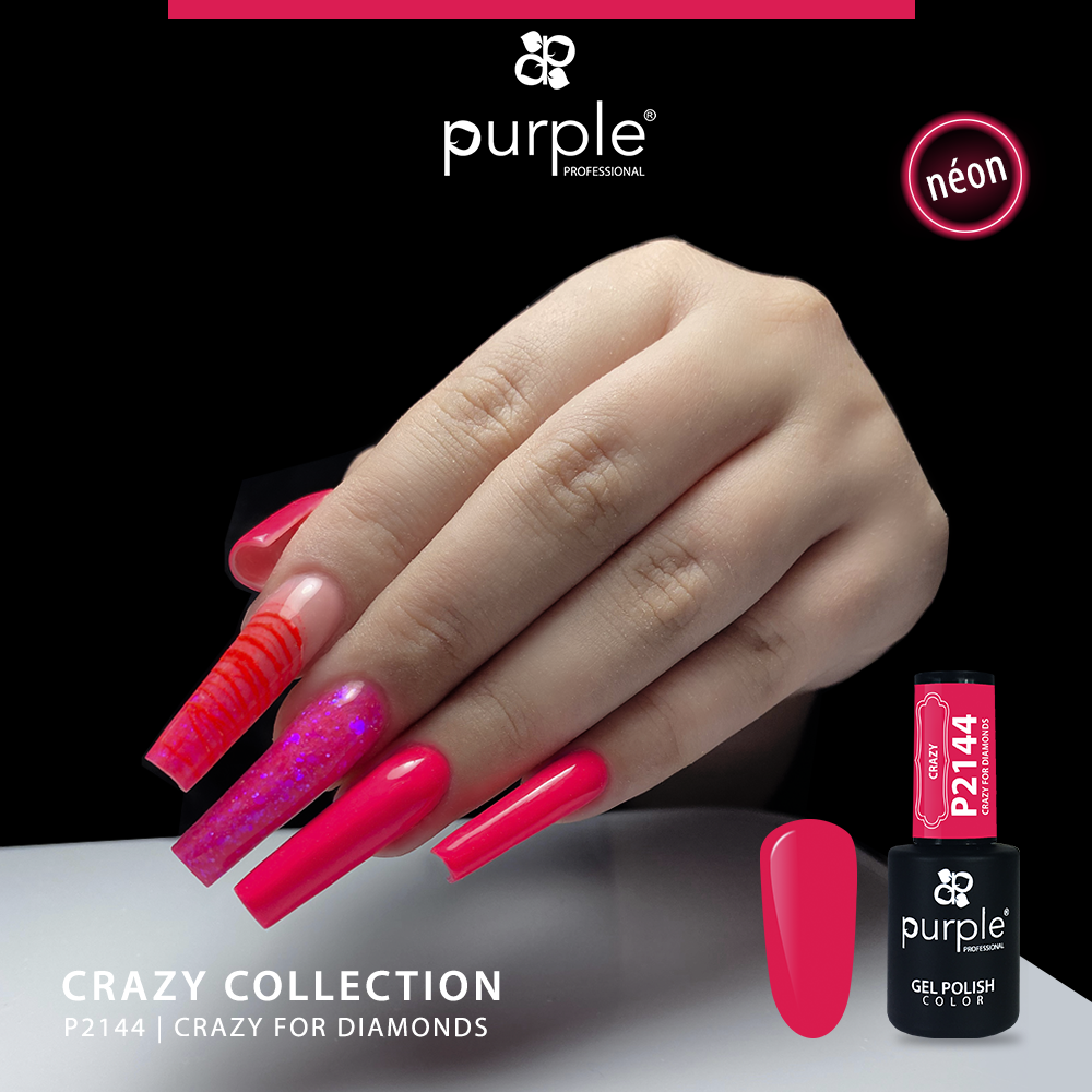 Verniz Gel Purple - Crazy For Diamonds P2144