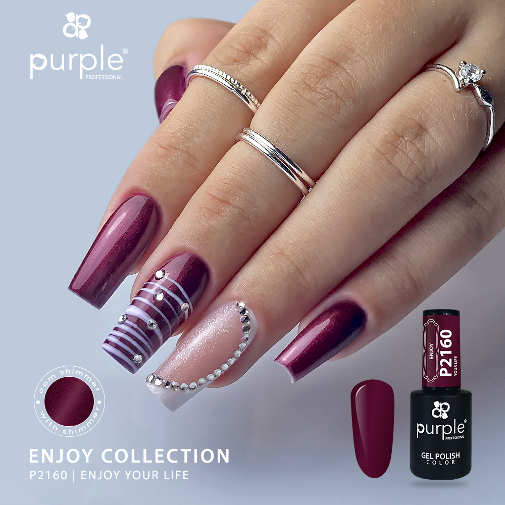 Verniz Gel Purple - Enjoy Your Life P2160