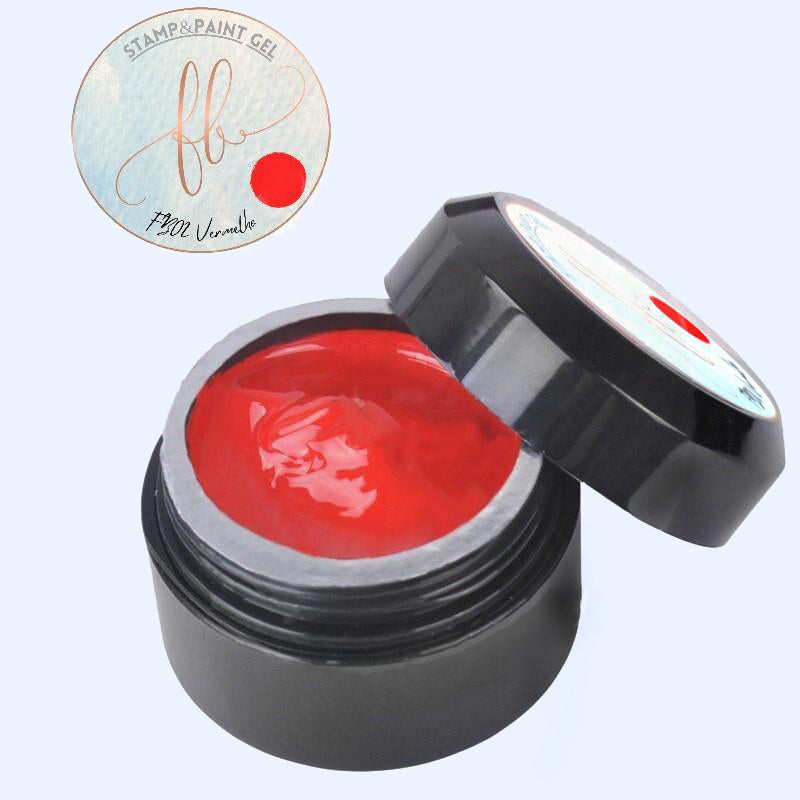 Paint Gel FB02 Vermelho