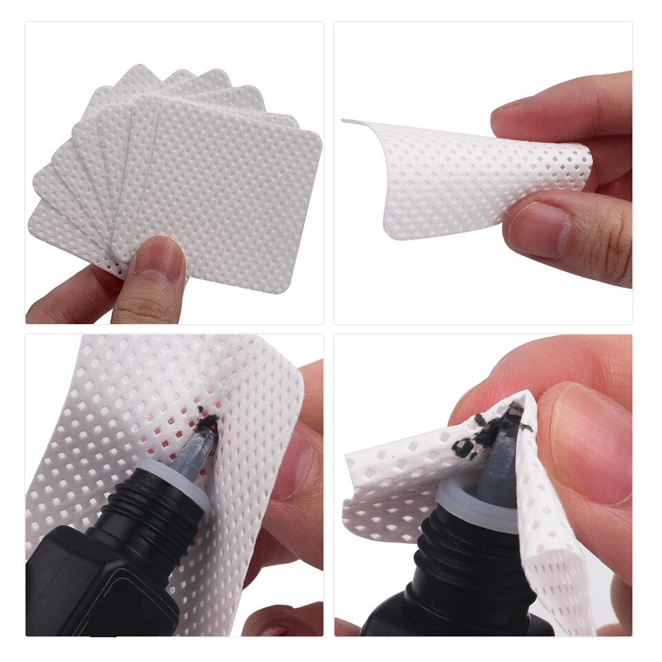 Pads de limpeza para cola de pestanas 200un.